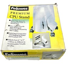 Fellowes Mobile CPU Stand Computer Tower Stand with Caster Wheels Fits Most PC picture