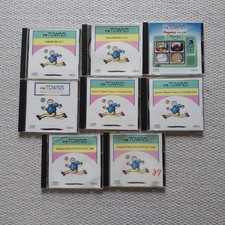 FM TOWNS Software Set Various Titles CD-ROM Fujitsu FM TOWNS Untested picture