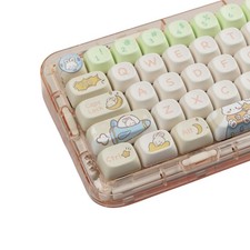 MOA Profile Keycaps Cute Rabbit Custom PBT Dye-Sub Keycap 144 Keys Bunny picture