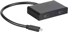MONOPRICE 2-PORT MINI DISPLAY PORT 1.2 TO HDMIMULTI STEAM TRANSPORT (MST) SEALED picture