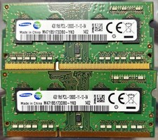 Samsung 8GB DDR3 Laptop RAM 2x4GB PC3-12800S M471B5173DB0-YK0 picture