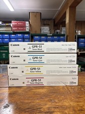 Canon GPR-51 Toner Set CYMK Yellow Magenta Cyan Black New OEM picture