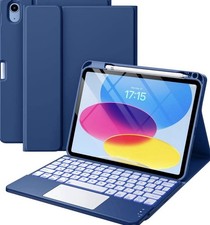 Harvopu Compatible for iPad 11th 10th Generation Case with Keyboard, Folio Cover picture