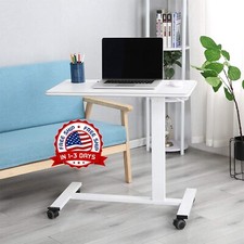 Escritorio Con Ruedas Portatil Ajustable Mesa Para Laptop ט Computadora De Cama picture