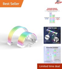 Seamless RGB Lighting Kit for PC Cables | 24-Pin & GPU Compatibility | White picture