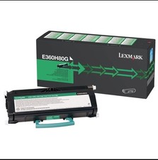  Lexmark E360H80G Black High Yield Toner Cartridge  picture