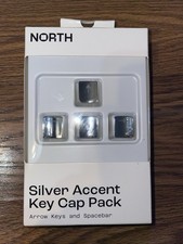 Silver Accent Key Cap Pack For Keyboards, Arrow Keys And Spacebar picture
