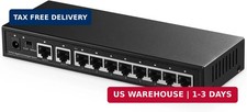 Binardat 10 Port Gigabit Ethernet Switch, 8 Ports 100/1000Mbps, 2 Gigabit Uplink picture