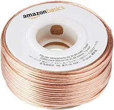 Amazon Basics 16-Gauge Speaker Wire Cable,Polarity Marked, 100 ft, Bronze picture