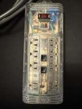 Rare Belkin 8 Outlet SurgeMaster II 2 Protector CLEAR Transparent F5C695TEL picture