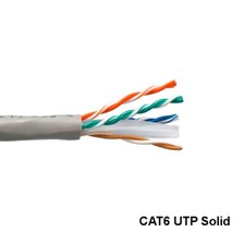 Kentek Gray 1000ft Cat6 UTP Solid Ethernet Bulk Cable 23AWG 550MHz Gigabit picture