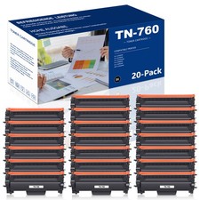 20PK Compatible With Brother TN760 Toner Cartridge HL-L2370DW DCP-L2550DW TN730 picture