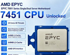 AMD EPYC 7451 24-Core 48-Thread 2.3GHz SP3 Server CPU Processor picture