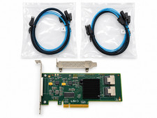 LSI SAS9211-8i HBA P20 IT Mode 6Gb/s + 2x SFF-8087 SATA Cables TrueNAS ZFS picture