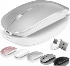 Mouse for Laptop Wireless Bluetooth - MacBook Air Mac Pro PC iPad Optical Rechar picture