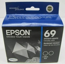 Epson 69 Combo Ink Cartridges - Black/Cyan/Magenta/Yellow T069120-D2 T069520 OEM picture