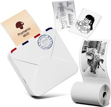 Phomemo M02S Mini Thermal Printer 300DPI Mobile Smartphone Label Maker picture