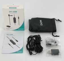 Movo Universal Lavalier Microphone for USB, Laptop, PC, Mac, Smartphone, Camera picture
