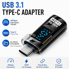 90° USB C Adapter Right Angle 40Gbps Data PD 140W USB4.0 8K Video picture