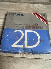New Sony MD-2D 5.25” 10 Flappy Disks New Open Box I Broke The Seal Accidentally picture