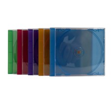 STANDARD Assorted Frosted Clear Color Tray CD Jewel Case Lot picture