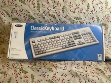 Vintage Belkin Classic Keyboard Classic Look White Open Box Clean picture