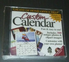 Custom Calendar Galaxy of Home Office help Windows 95/98 Vintage Clipart Sealed picture