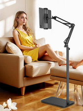 Tablet Floor Stand Adjustable Height Swivel Heavy Duty Base for iPad Kindle picture