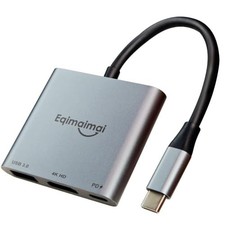 USB C To HDMI Adapter HDMI 2.1 8K@60/4K120Hz Multiport 100W PD USB-C, Gray picture