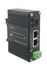 Gigabit Industrial Ethernet Media Converter POE+ 30W 12~48V DC NEW picture