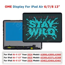 OEM For iPad Air 6 13” LCD Display Touch Screen A2898 A2899 A2900 iPad Air 7 8 picture