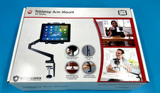 CTA Digital Tabletop Tablet Arm Mount 7–12” Aluminum Desk Clamp PAD-TAM Black picture