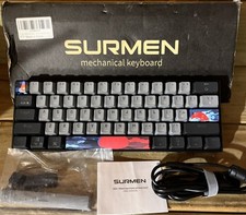 Portable 60% Mechanical PC Gaming Keyboard wired Multi Color RGB LED Backlit picture