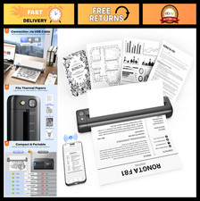 Portable Wireless Bluetooth Thermal Printer for Travel, School & Home Use - Comp picture