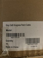 Tripp Lite N201-075-GY 75ft Cat6 Snagless Patch Cable RJ45 M-M Gray BOX OF 10 picture