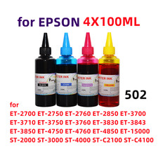 4X100ML Premium ink refills for ST 4000 3000 2000 C4100 C2100 Printer 502 picture