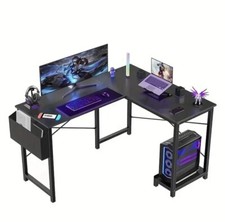 Reversible LShaped Computer Desk–Corner Gaming Table & Workstation with StoreBag picture