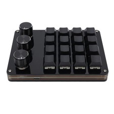16 Key 3 Knob Keyboard Custom Macro Programmable Keypad Hot Swappable Blue picture