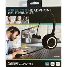 New Vivitar VWC105 Wireless Headphone with Flexible Mic W/Charge Cord Fast Ship picture
