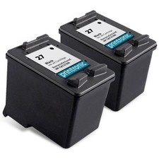 2pk Printronic For HP 27 C8727AN Black Ink Cartridges picture