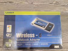 Linksys Wireless B Notebook Adapter WPC11 V.4, 11Mbps, 2.4GHz NEW Sealed Box picture