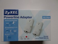 ZyXEL Powerline Pass-Thru Ethernet Adapter PLA-407 200Mbps White picture
