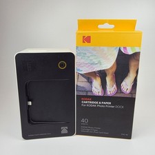 Kodak PD-480 Photo Printer Dock w/ Kodak PHC-40 Cartridge & Paper Refill Bundle picture