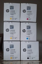 New OEM 6 Genuine High Yield  HP 410X Toners Cf410XC, Cf411XC, Cf412XC, CF413XC picture