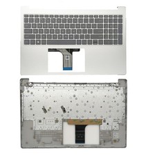 N36752-001 New Palmrest Upper Non-Backlit Keyboard Silver for HP 15-FC 15-FD US picture