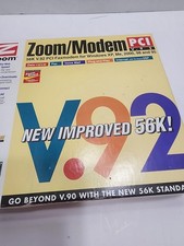 Zoom 56K V.92 PCI Fax Modem Model 3025 – Boxed – Windows 98 / XP Vintage picture