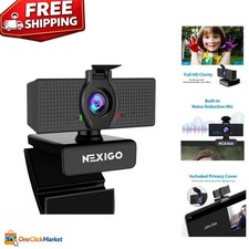 N60 1080P HD Webcam with Microphone & Privacy Cover - Perfect for Zoom Calls picture