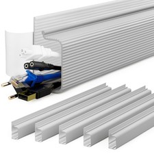 YECAYE 94.2 in Cable Management Under Desk,Easy Install Adhesive 94in, Grey picture