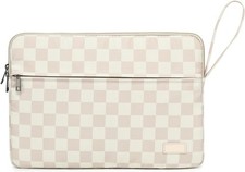 15 Inch Laptop Sleeve and 15.6 Bag with Khaki Checkered Pattern Case picture