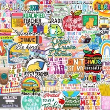 SigyoJeom 200PCS Funny Teacher Stickers for Adults Coworkers Colorful picture